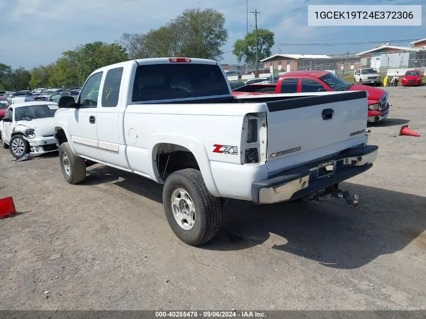 2004 Chevrolet Silverado 1500 Z71 VIN: 1GCEK19T24E372306 Lot: 40285478