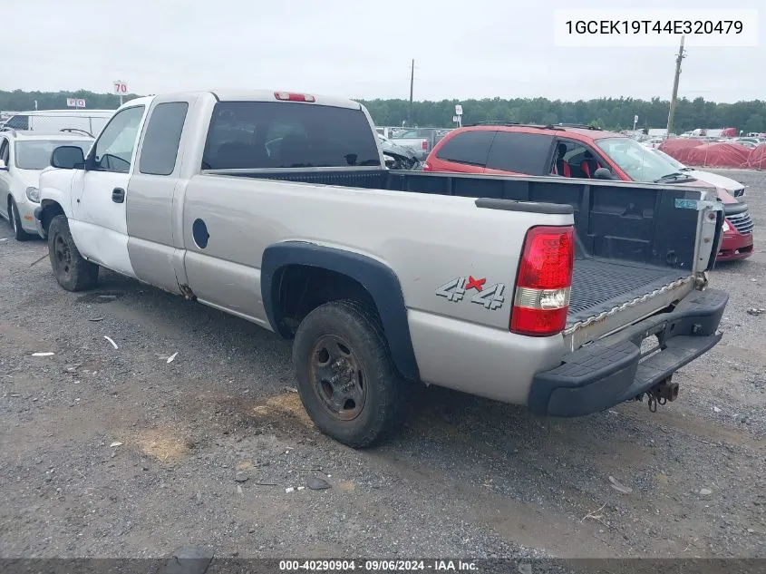 2004 Chevrolet Silverado 1500 Work Truck VIN: 1GCEK19T44E320479 Lot: 40290904