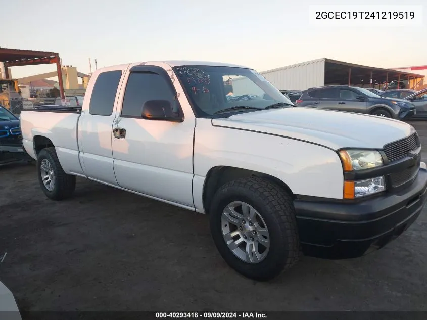 2004 Chevrolet Silverado 1500 Ls VIN: 2GCEC19T241219519 Lot: 40293418