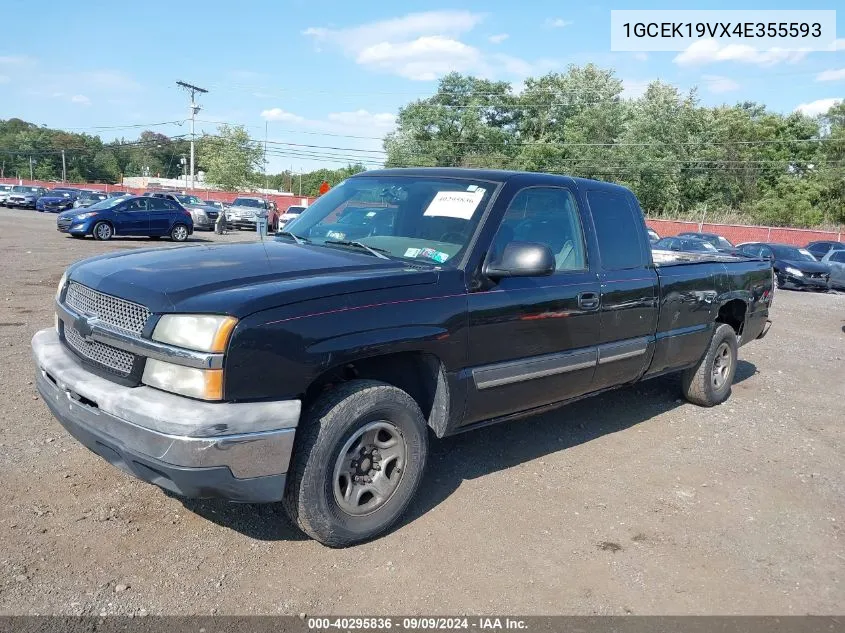 2004 Chevrolet Silverado 1500 Ls VIN: 1GCEK19VX4E355593 Lot: 40295836