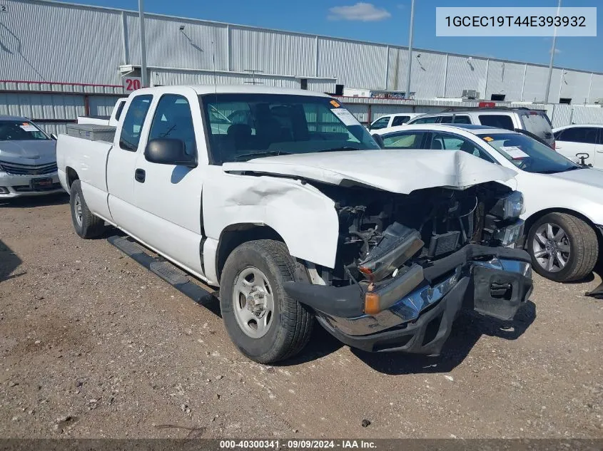 2004 Chevrolet Silverado 1500 Work Truck VIN: 1GCEC19T44E393932 Lot: 40300341