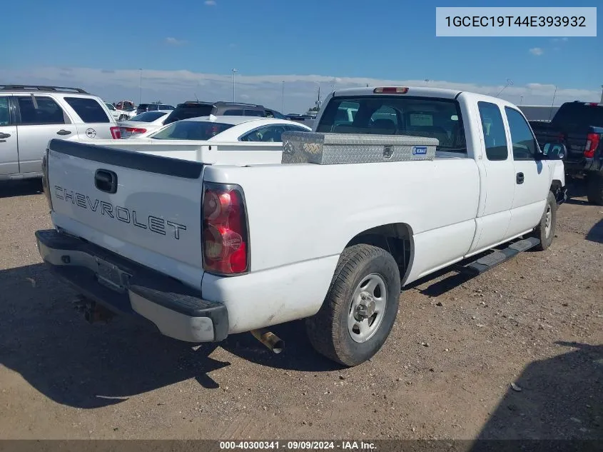 2004 Chevrolet Silverado 1500 Work Truck VIN: 1GCEC19T44E393932 Lot: 40300341