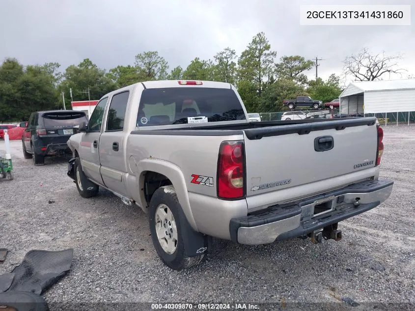 2004 Chevrolet Silverado K1500 VIN: 2GCEK13T341431860 Lot: 40309870