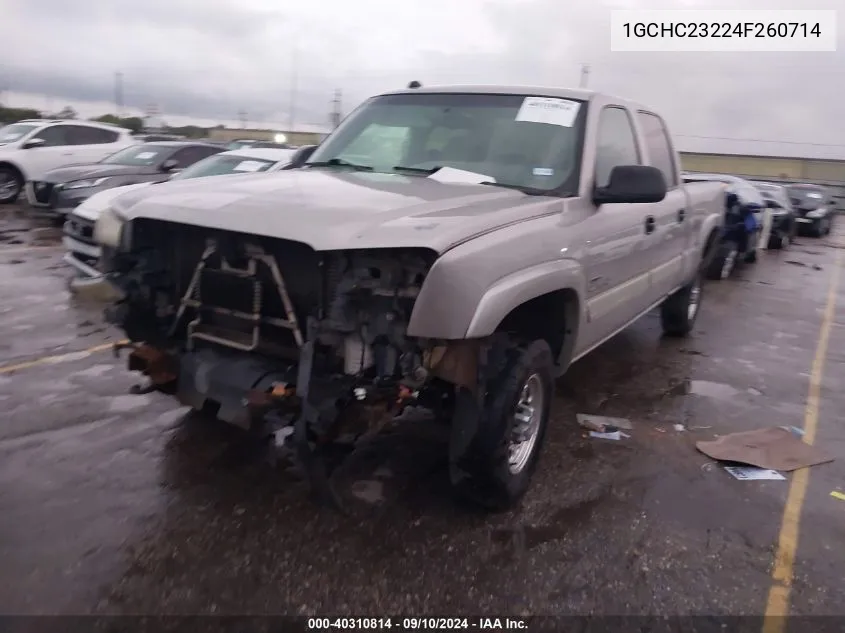 2004 Chevrolet Silverado 2500Hd Ls VIN: 1GCHC23224F260714 Lot: 40310814