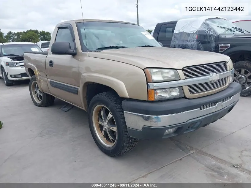 2004 Chevrolet Silverado K1500 VIN: 1GCEK14T44Z123442 Lot: 40311245