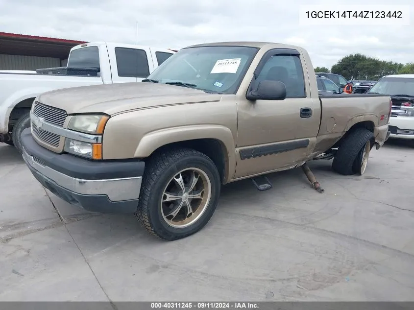 2004 Chevrolet Silverado K1500 VIN: 1GCEK14T44Z123442 Lot: 40311245