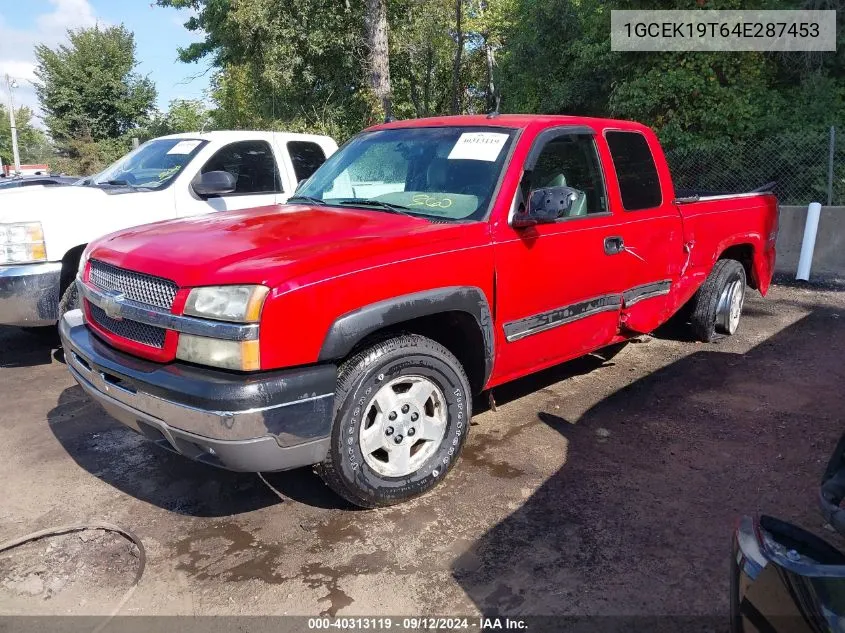 2004 Chevrolet Silverado K1500 VIN: 1GCEK19T64E287453 Lot: 40313119