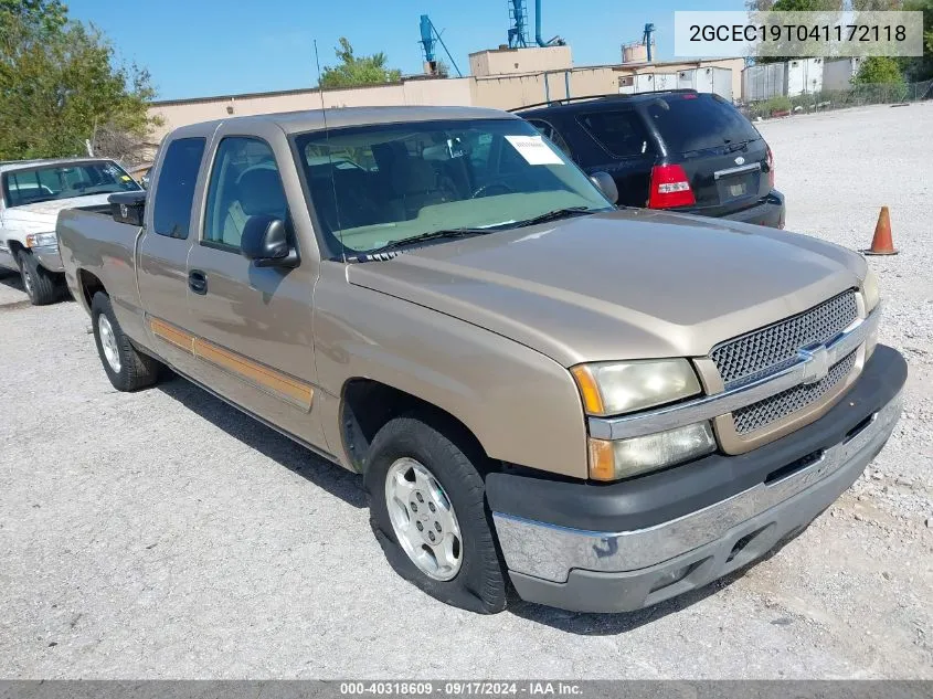 2GCEC19T041172118 2004 Chevrolet Silverado 1500 Ls