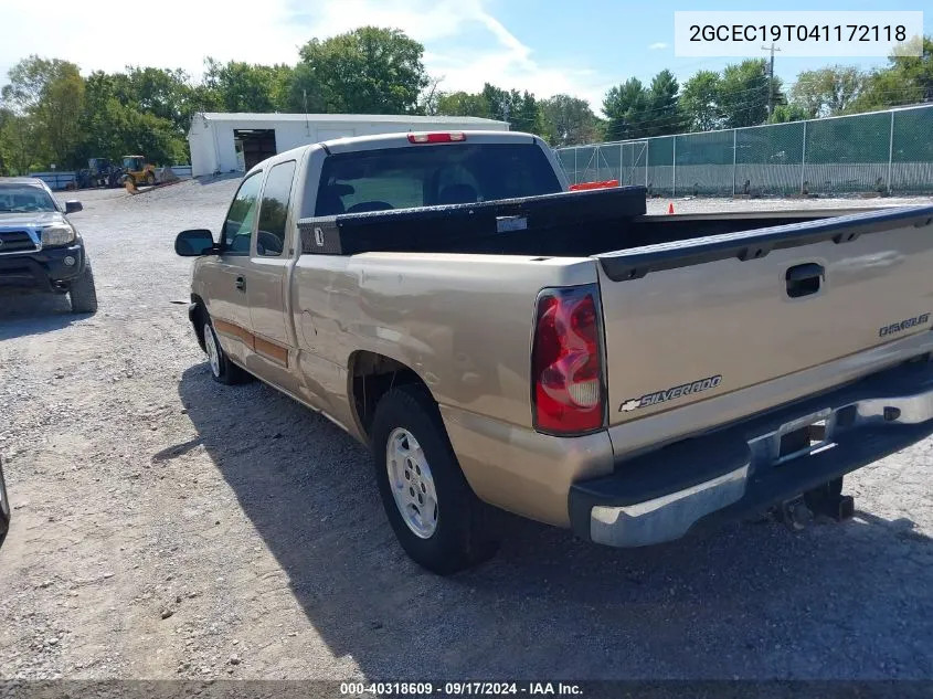 2GCEC19T041172118 2004 Chevrolet Silverado 1500 Ls