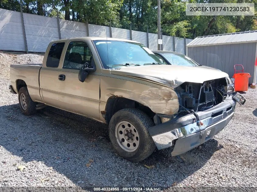 2004 Chevrolet Silverado 1500 Ls VIN: 2GCEK19T741230583 Lot: 40324955