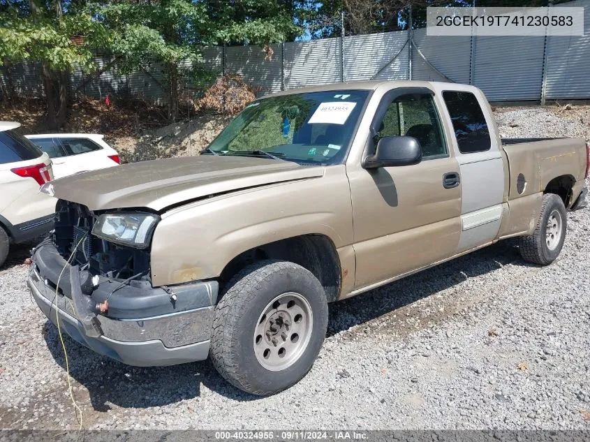 2004 Chevrolet Silverado 1500 Ls VIN: 2GCEK19T741230583 Lot: 40324955