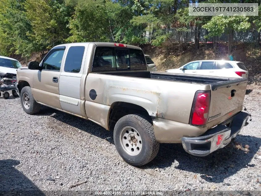 2004 Chevrolet Silverado 1500 Ls VIN: 2GCEK19T741230583 Lot: 40324955