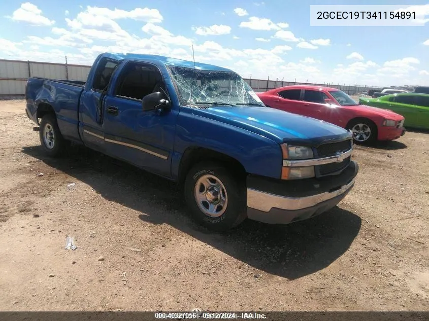 2004 Chevrolet Silverado 1500 Ls VIN: 2GCEC19T341154891 Lot: 40327056