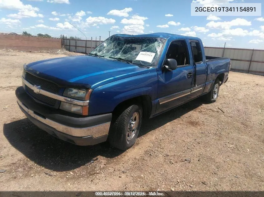 2004 Chevrolet Silverado 1500 Ls VIN: 2GCEC19T341154891 Lot: 40327056