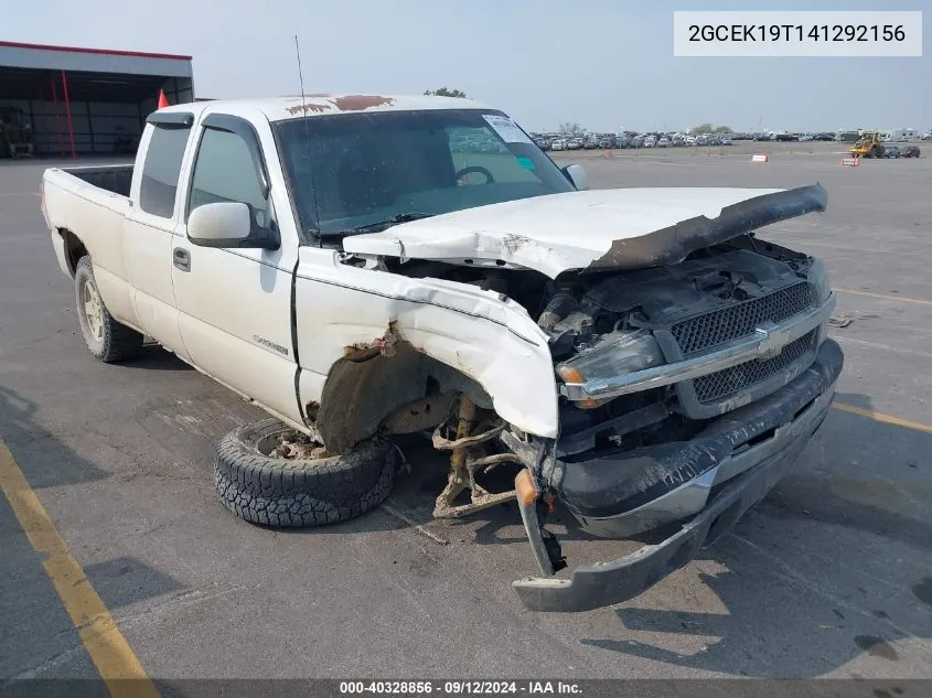 2004 Chevrolet Silverado K1500 VIN: 2GCEK19T141292156 Lot: 40328856