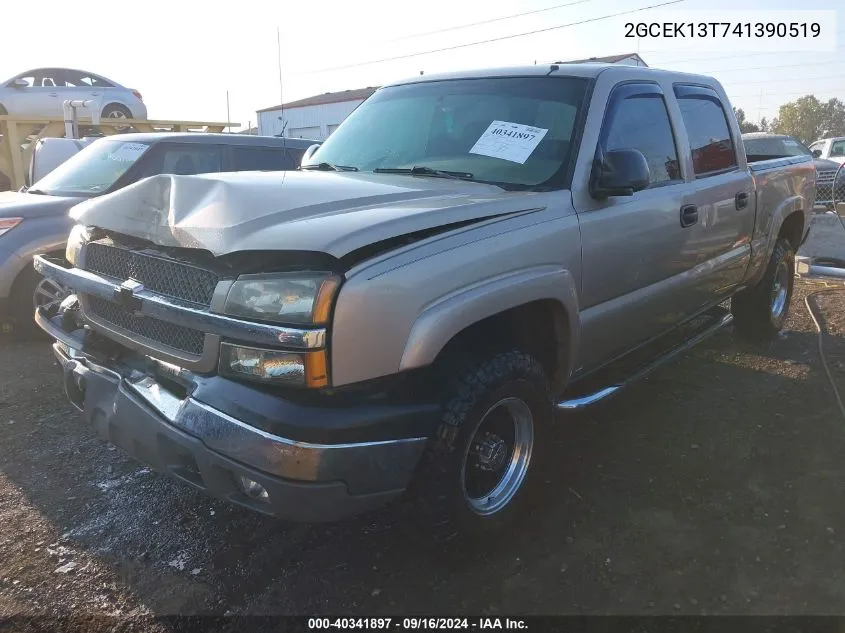 2004 Chevrolet Silverado K1500 VIN: 2GCEK13T741390519 Lot: 40341897