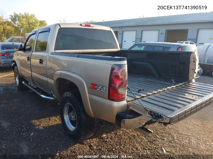 2004 Chevrolet Silverado K1500 VIN: 2GCEK13T741390519 Lot: 40341897