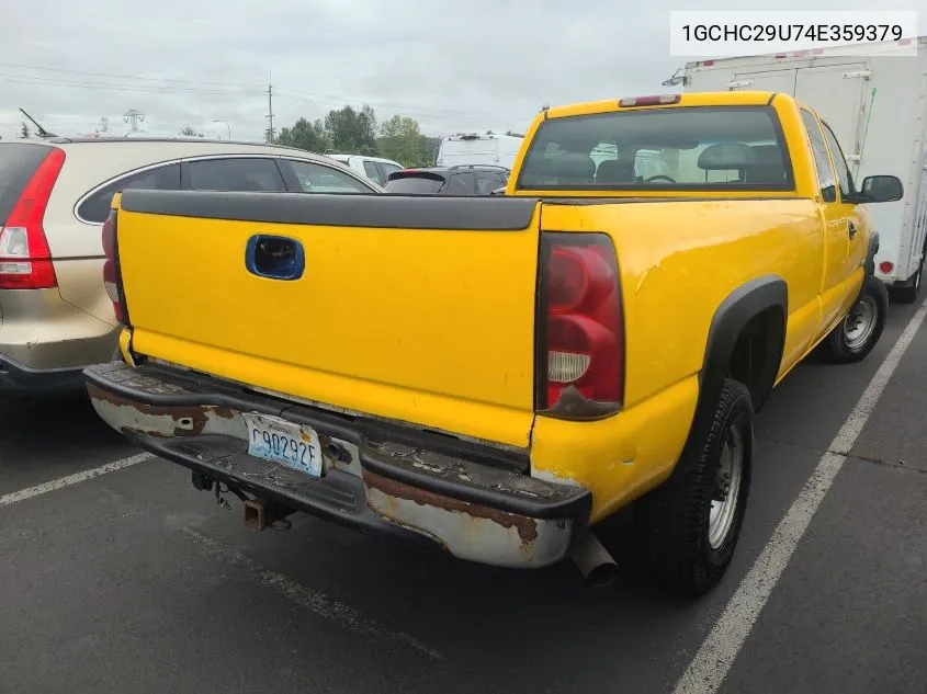 2004 Chevrolet Silverado 2500Hd Work Truck VIN: 1GCHC29U74E359379 Lot: 40346531