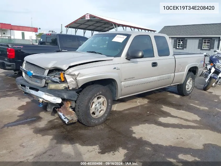 2004 Chevrolet Silverado 1500 Z71 VIN: 1GCEK19T34E208420 Lot: 40350498