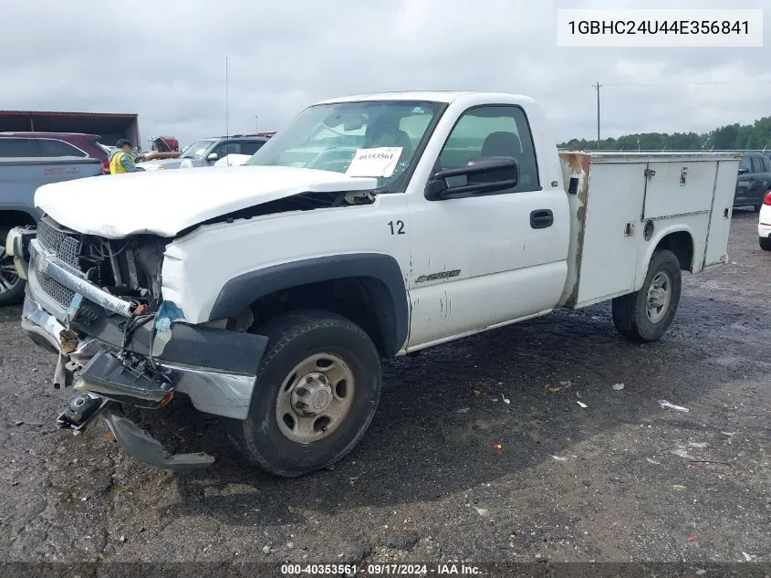 2004 Chevrolet Silverado 2500Hd Ls/Work Truck VIN: 1GBHC24U44E356841 Lot: 40353561