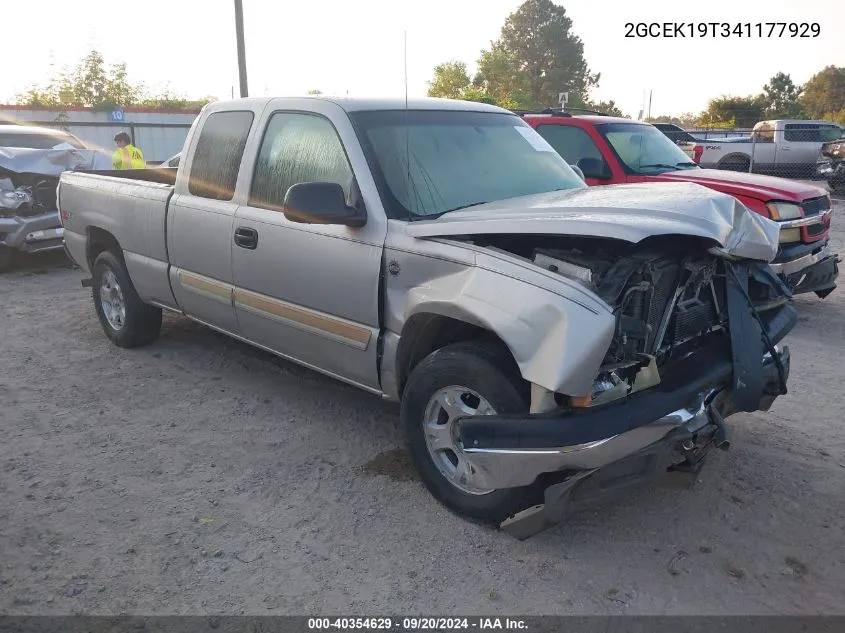 2004 Chevrolet Silverado 1500 Ls VIN: 2GCEK19T341177929 Lot: 40354629