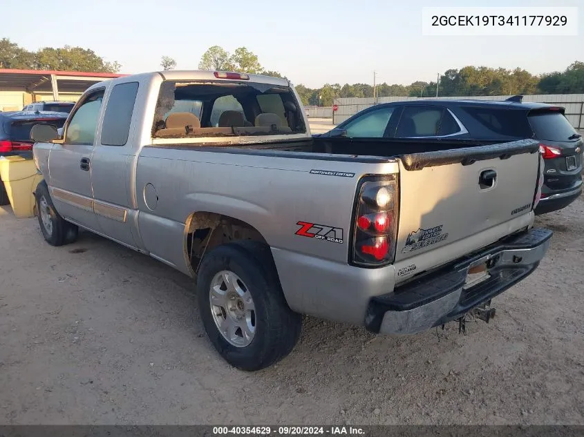 2004 Chevrolet Silverado 1500 Ls VIN: 2GCEK19T341177929 Lot: 40354629