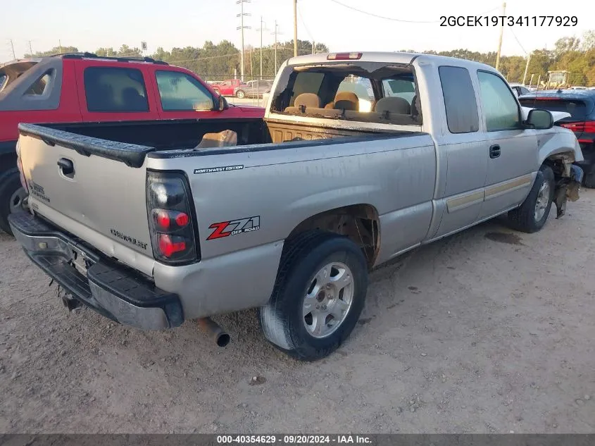 2004 Chevrolet Silverado 1500 Ls VIN: 2GCEK19T341177929 Lot: 40354629