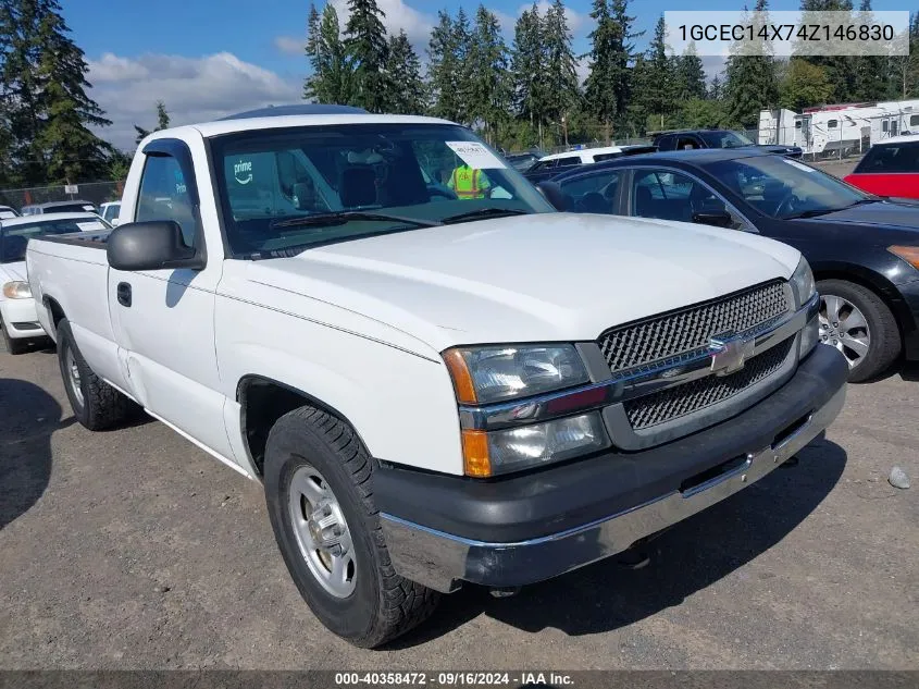 2004 Chevrolet Silverado 1500 Work Truck VIN: 1GCEC14X74Z146830 Lot: 40358472