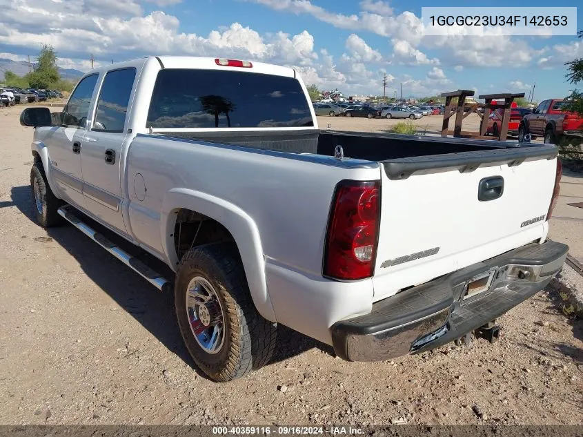 2004 Chevrolet Silverado 2500 Lt VIN: 1GCGC23U34F142653 Lot: 40359116