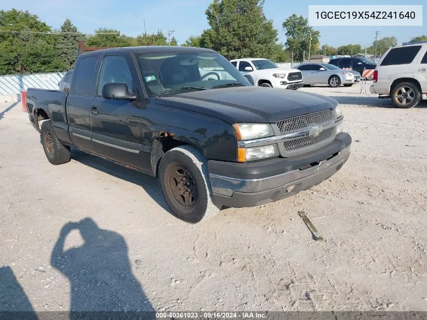 2004 Chevrolet Silverado 1500 Work Truck VIN: 1GCEC19X54Z241640 Lot: 40361023