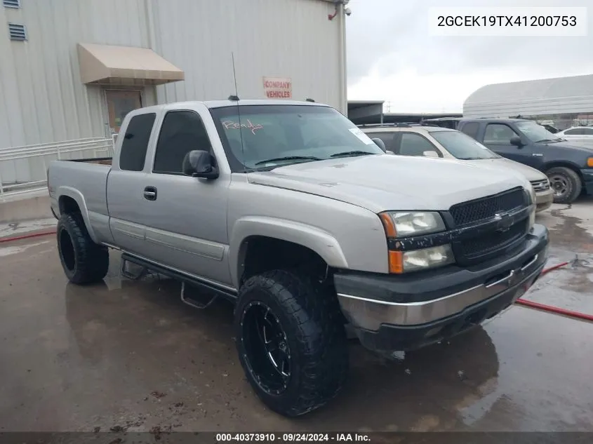 2004 Chevrolet Silverado 1500 Z71 VIN: 2GCEK19TX41200753 Lot: 40373910