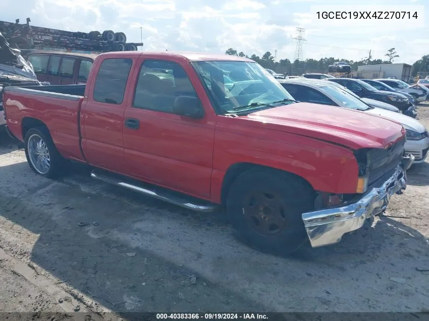 2004 Chevrolet Silverado 1500 Work Truck VIN: 1GCEC19XX4Z270714 Lot: 40383366