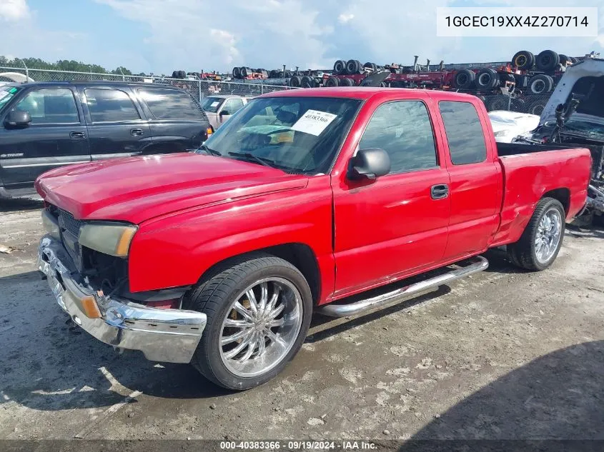 2004 Chevrolet Silverado 1500 Work Truck VIN: 1GCEC19XX4Z270714 Lot: 40383366