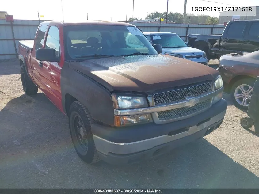 1GCEC19X14Z171568 2004 Chevrolet Silverado 1500 Work Truck