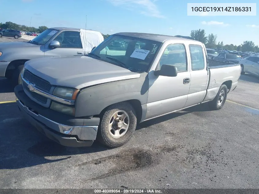 2004 Chevrolet Silverado 1500 Work Truck VIN: 1GCEC19X14Z186331 Lot: 40389054