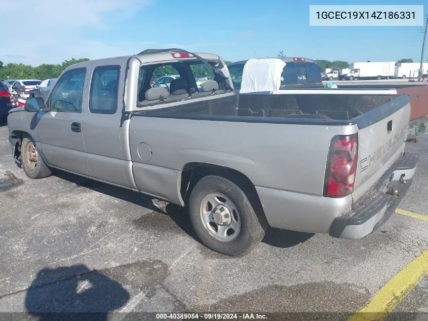 2004 Chevrolet Silverado 1500 Work Truck VIN: 1GCEC19X14Z186331 Lot: 40389054