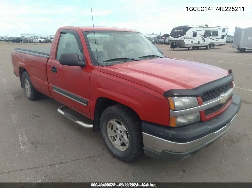 2004 Chevrolet Silverado 1500 Ls VIN: 1GCEC14T74E225211 Lot: 40400628