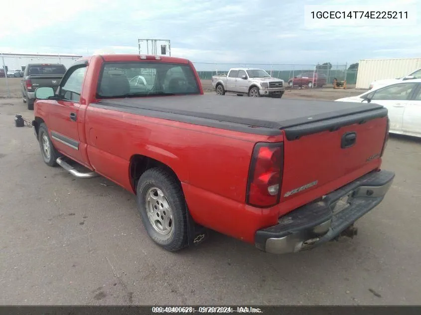 2004 Chevrolet Silverado 1500 Ls VIN: 1GCEC14T74E225211 Lot: 40400628