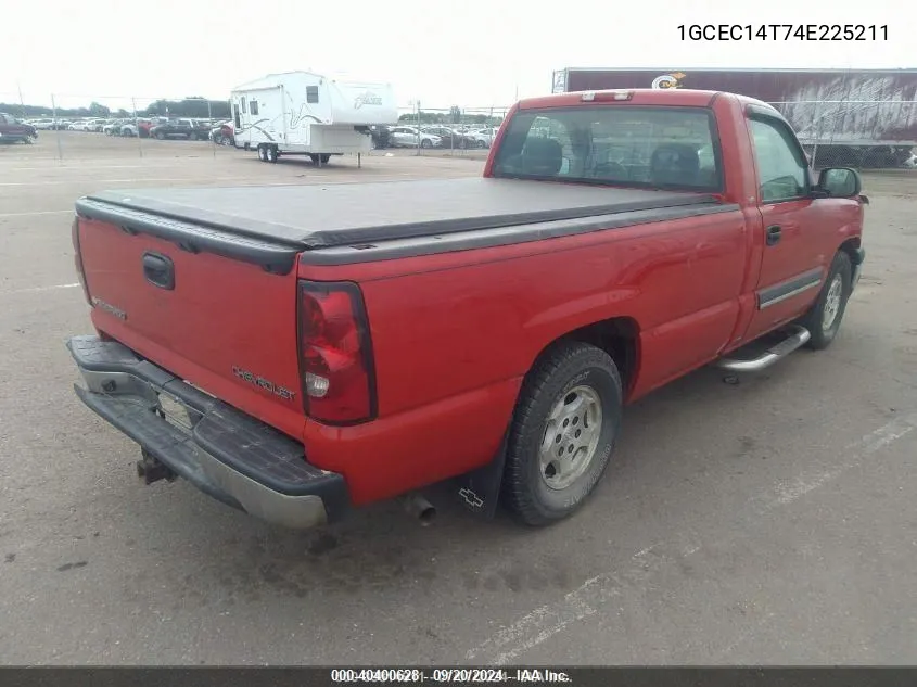 2004 Chevrolet Silverado 1500 Ls VIN: 1GCEC14T74E225211 Lot: 40400628