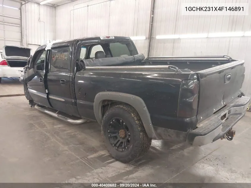 2004 Chevrolet Silverado 2500Hd Lt VIN: 1GCHK231X4F146891 Lot: 40400682