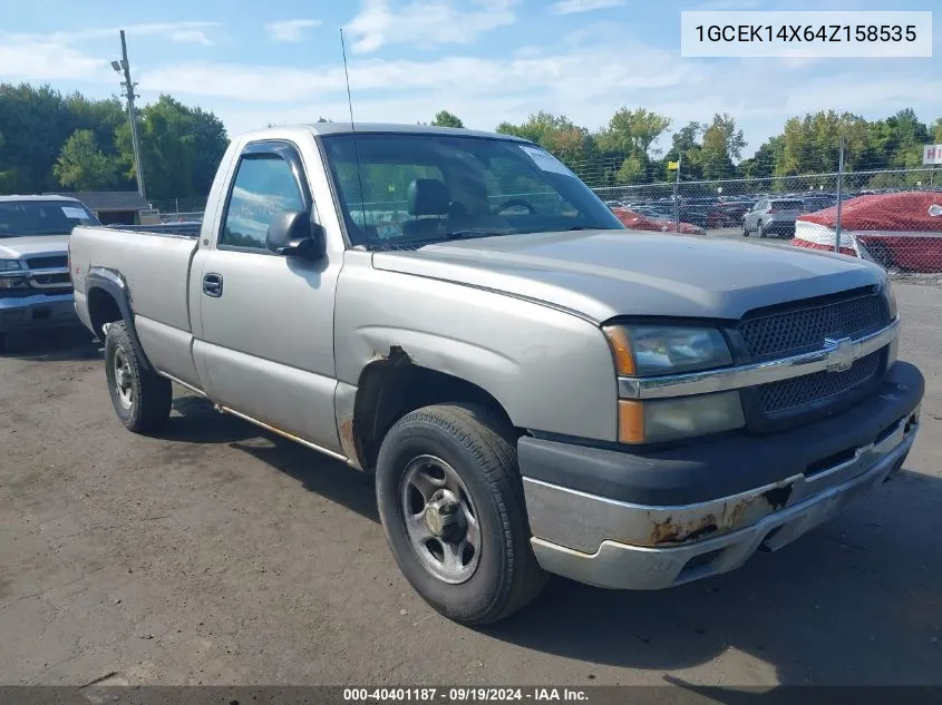 2004 Chevrolet Silverado 1500 Work Truck VIN: 1GCEK14X64Z158535 Lot: 40401187