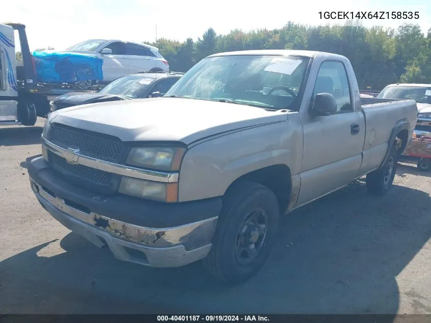 2004 Chevrolet Silverado 1500 Work Truck VIN: 1GCEK14X64Z158535 Lot: 40401187