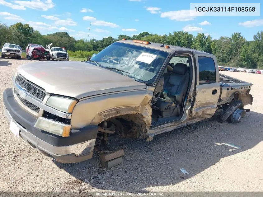 1GCJK33114F108568 2004 Chevrolet Silverado 3500 Lt