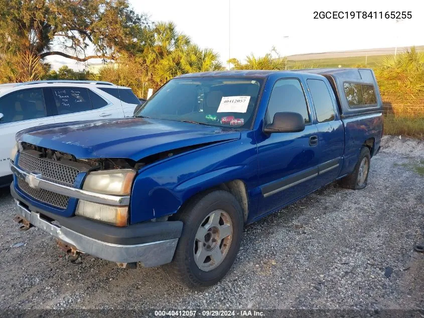 2004 Chevrolet Silverado 1500 Ls VIN: 2GCEC19T841165255 Lot: 40412057