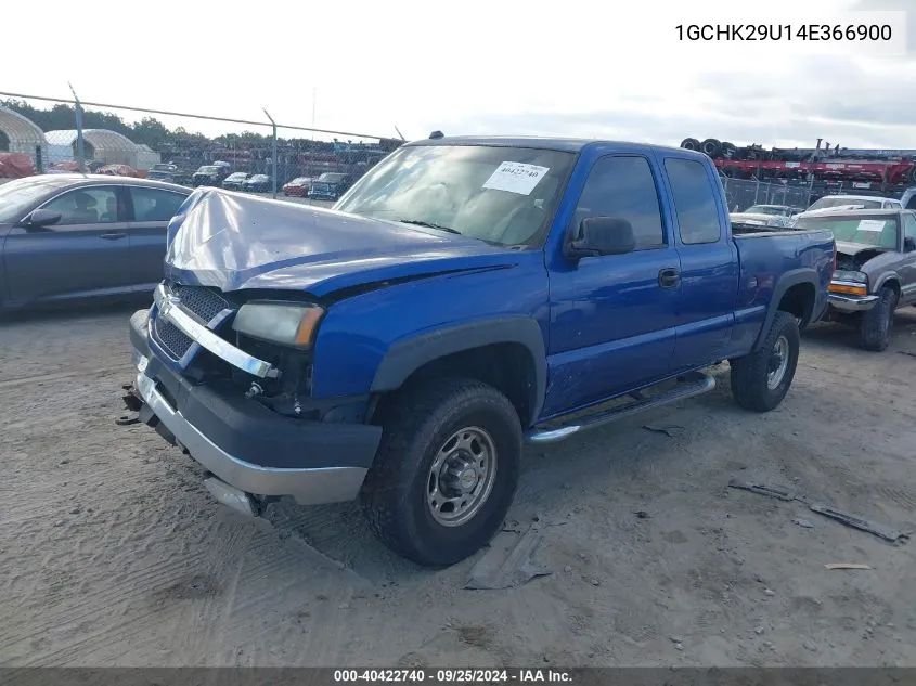 2004 Chevrolet Silverado 2500Hd Ls VIN: 1GCHK29U14E366900 Lot: 40422740