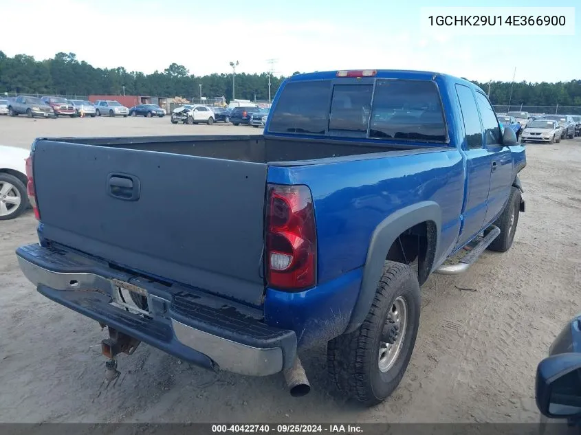 2004 Chevrolet Silverado 2500Hd Ls VIN: 1GCHK29U14E366900 Lot: 40422740