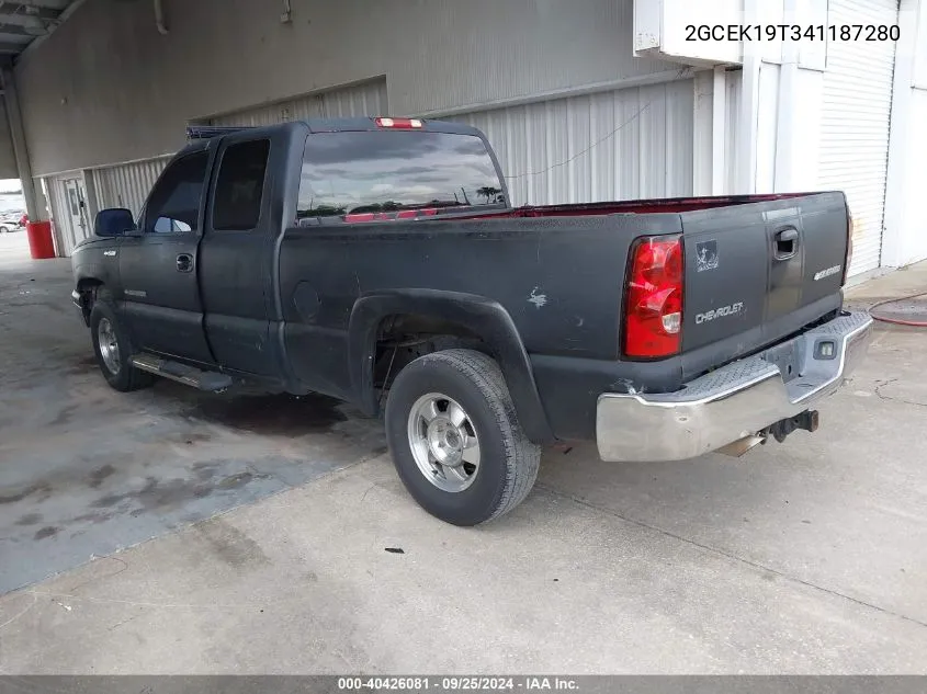 2004 Chevrolet Silverado 1500 Ls VIN: 2GCEK19T341187280 Lot: 40426081