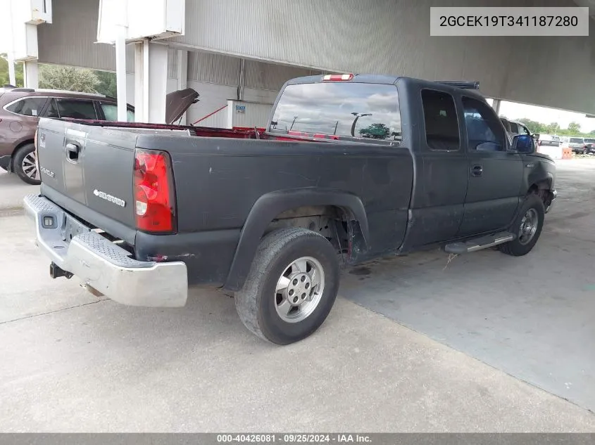 2004 Chevrolet Silverado 1500 Ls VIN: 2GCEK19T341187280 Lot: 40426081