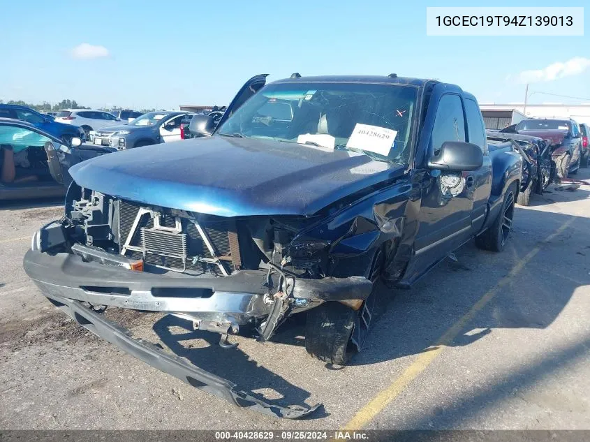 2004 Chevrolet Silverado 1500 Lt VIN: 1GCEC19T94Z139013 Lot: 40428629