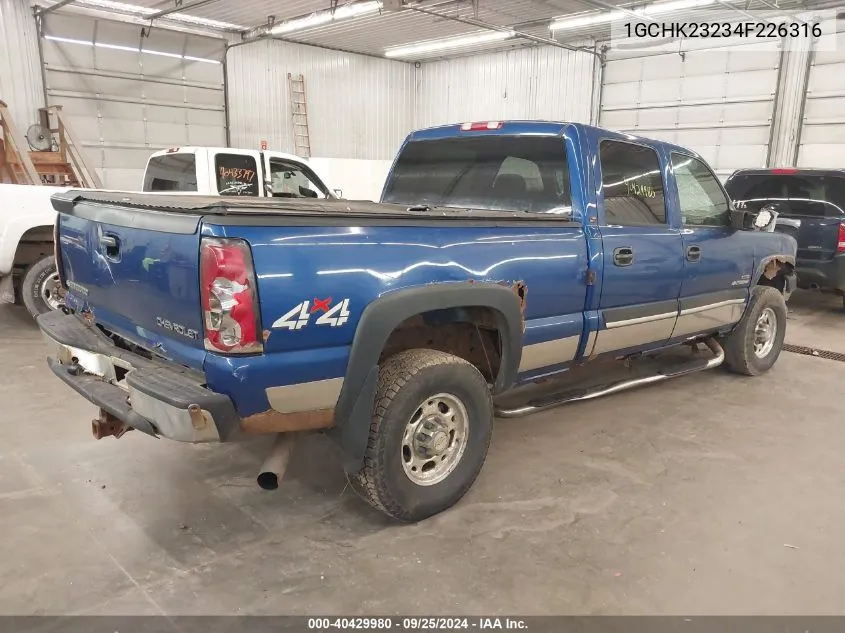 1GCHK23234F226316 2004 Chevrolet Silverado 2500Hd Lt